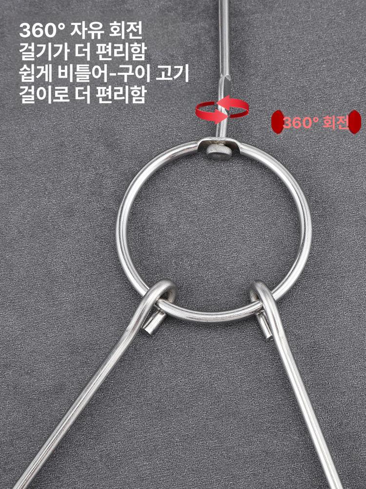 정육점 고기걸이 후크 S자 스테인레스 회전 갈고리 - 상세 이미지 4