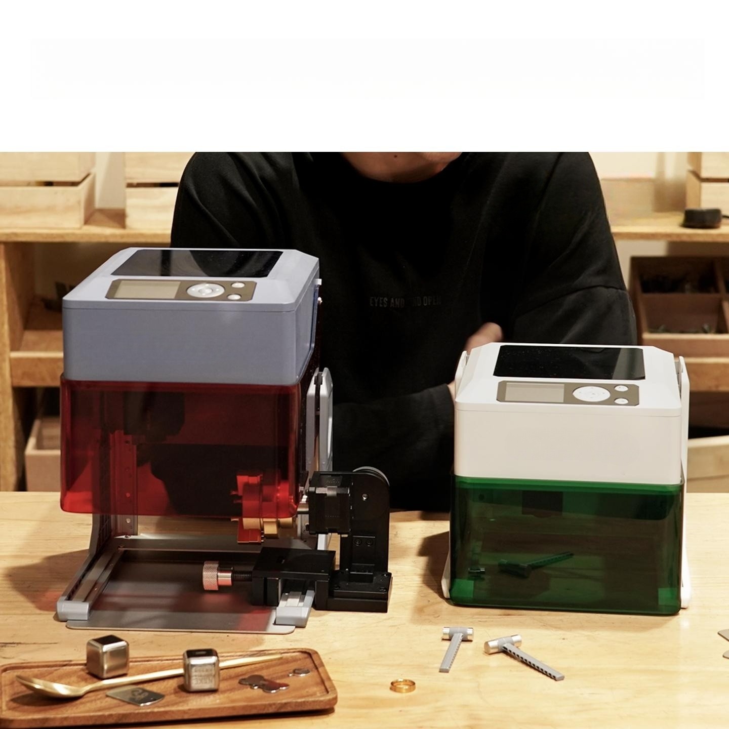 소형 휴대용 각인기 금속 가죽 목재 DIY 조각 절단기 Pro-6W 친환경 정화기 - 상품 이미지