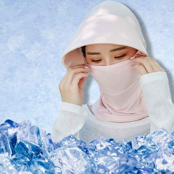 쿨링 여성 자외선 차단 모자 마스크 얼굴 가리개 모자 야외 - 상품 이미지