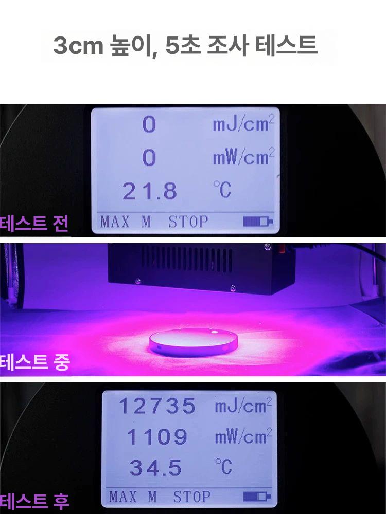 UV 경화기 고출력 인쇄 접착 조명 LED 램프 커팅 395nm 300W 이상 - 상세 이미지 3