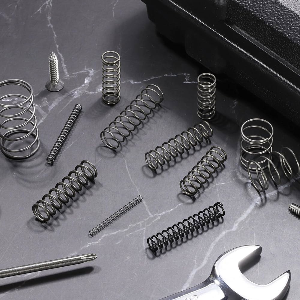 uxcell 30Pcs 압축 스프링, 13mm OD, 1.2mm 와이어 크기, 15mm 자유 길이, 스프링 스틸 구조 확장 기계식 상점 및 가정 수리, 블랙 - 상세 이미지 2