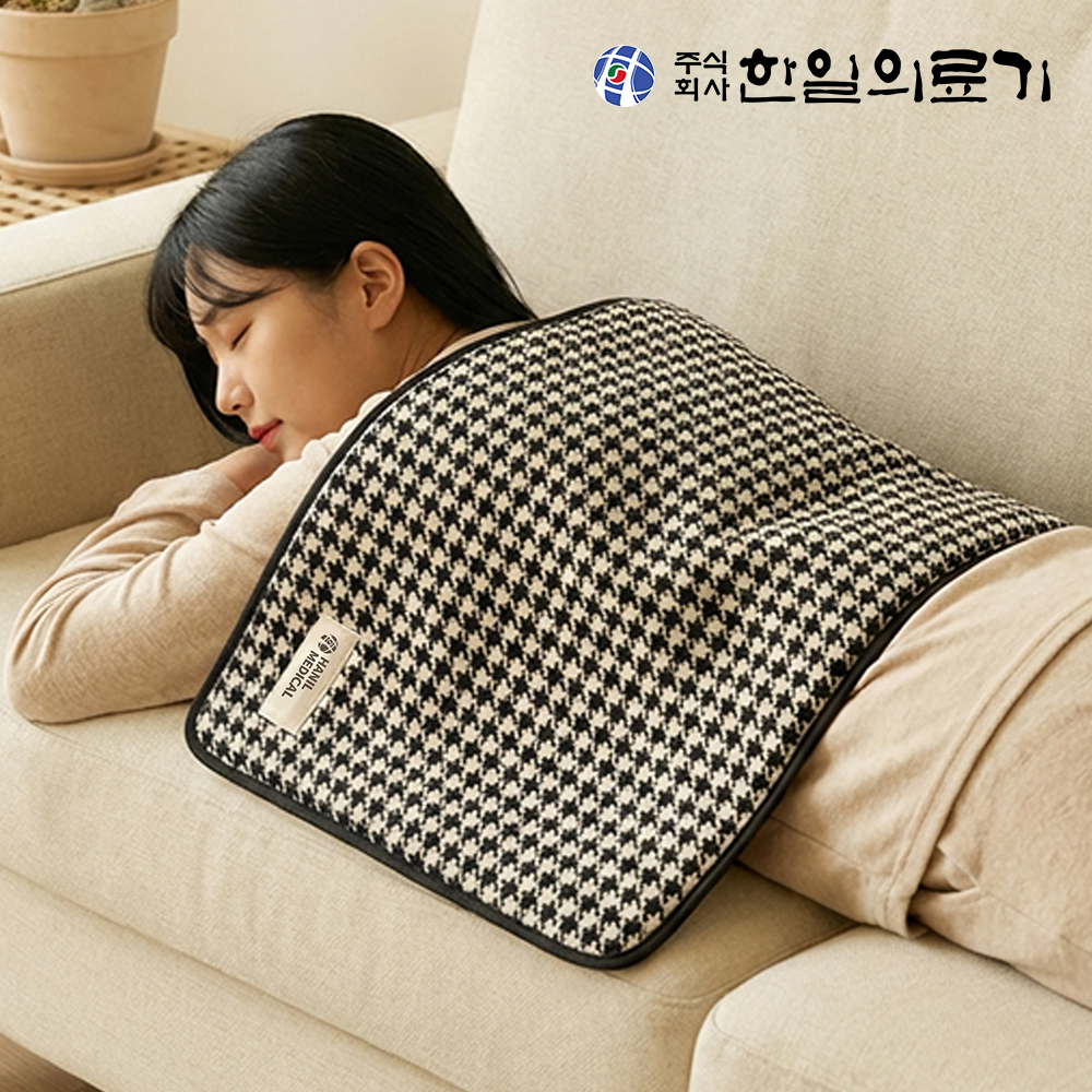한일의료기 원적외선 전기 온열 찜질기 찜질팩 찜질매트 어깨 허리 목 배 무릎 스톤그레이R 상품 이미지