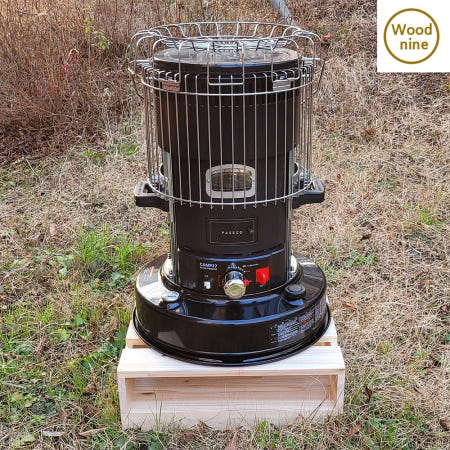 구멍가게 마켓다인67 원목 난로 받침대 캠프27 이동식 파세코