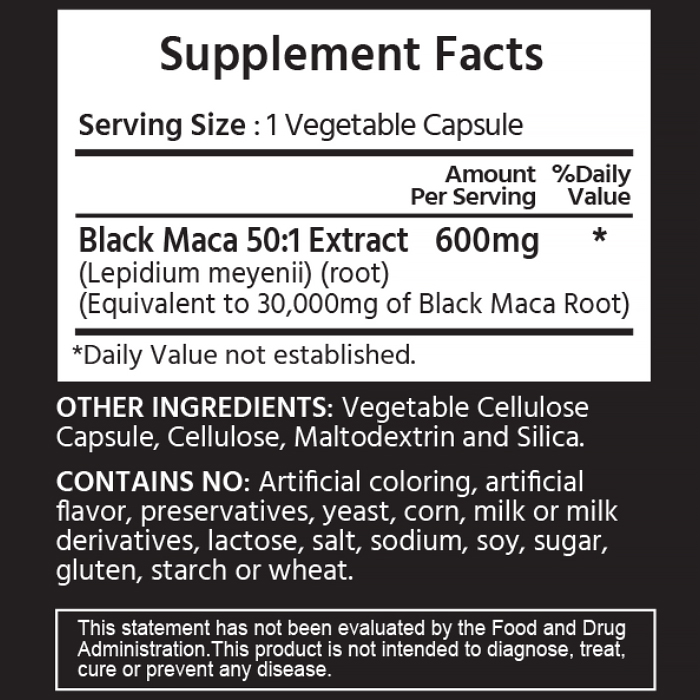 마이라이프 내추럴스 페루비안 블랙마카 30000 mg 미국직배송 120캡슐, 1개 이미지 2