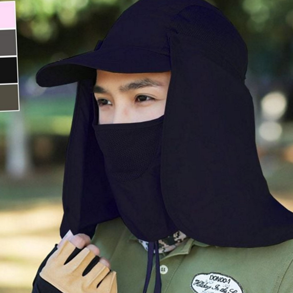 다용도 여름용 썬 캡 마스크 얼굴 가리개 모자 자외선 햇빛 - 상품 이미지