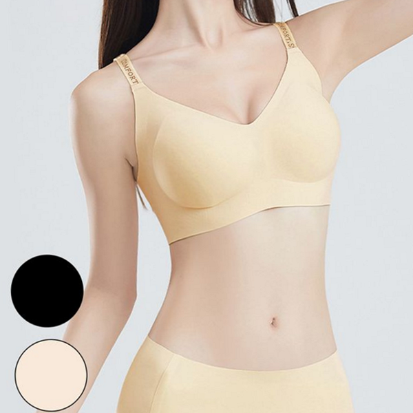 편안한 여성 속옷 심리스 속옷 노와이어 언더웨어 브라 팬티 - 상품 이미지