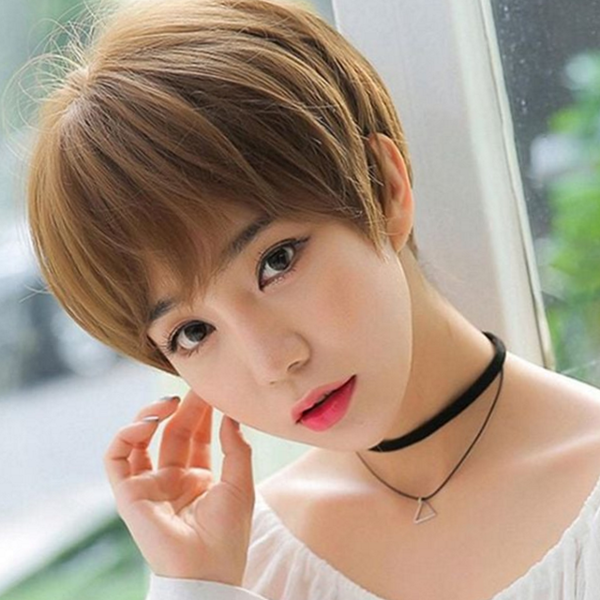 스타일 여성 숏 컷 가발 레이어드 숏 컷 가발 데일리 - 상품 이미지