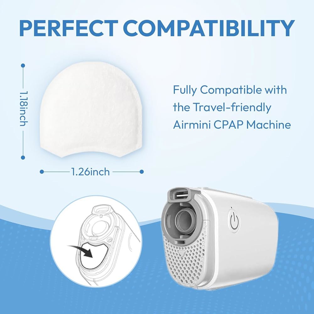30팩 일회용 교체용 AirMini CPAP 필터 - ResMed 기계, 깨끗한 공기 흐름을 위한 초미세 여과, 여행 및 가정 필수 공급 장치와 호환됩니다 - 상세 이미지 3