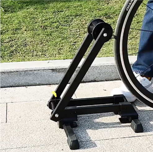 접이식 실내 자전거 로드 스탠드 거치대 받침대 보관대 고정대 베란다 복도 주차 랙 MTB - 상세 이미지 4