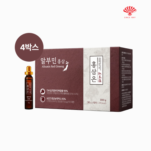 동화약품 알부민홍삼 부채표 고함량 특허원료 마시는 실크알부민 10개입, 4개 - 상품 이미지