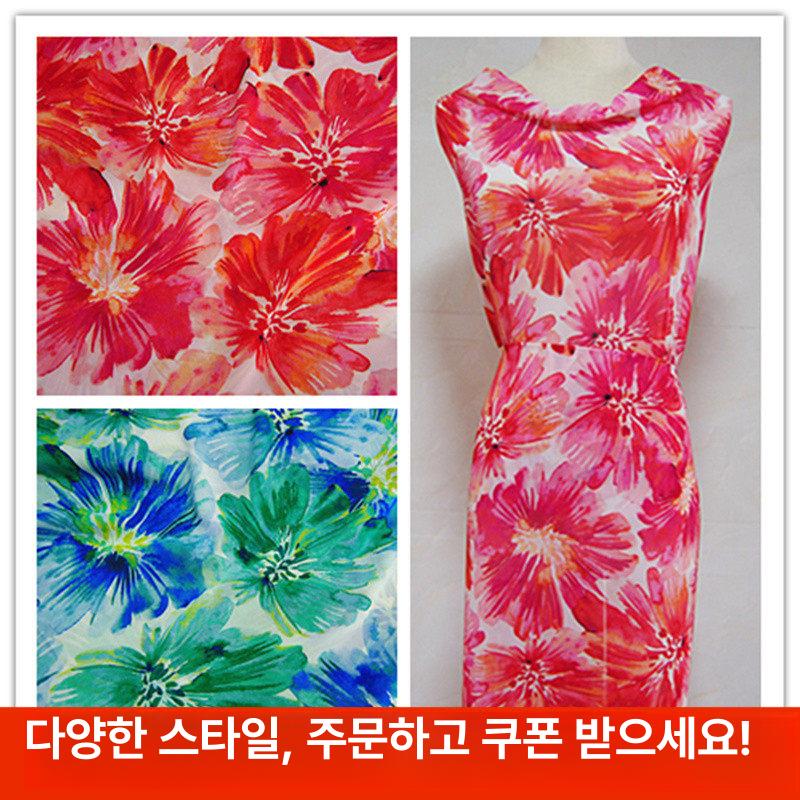 드레스 가운 소재 원단 레이온 벨벳 만들기 옷 아웃 DIY 천 셔츠 리폼 - 상세 이미지 4