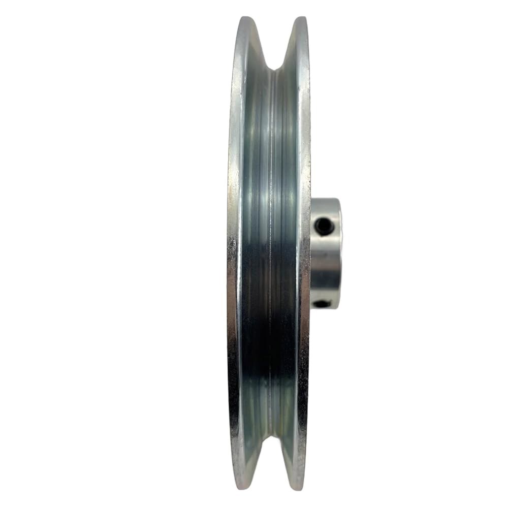 Saelno AB700-3/4 싱글 그루브 웹 쉬브, v 벨트 풀리 3/4인치 보어 7인치 OD, 모터 카본 스틸(A B 5L 4L V-벨트용) - 상세 이미지 3