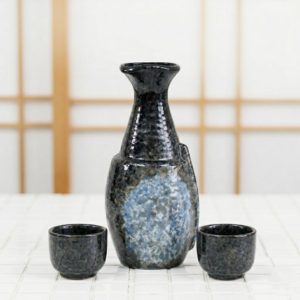구마모토 사케병 중 도쿠리 도꾸리 독구리 도자기 사케잔 술병 주병 - 상품 이미지