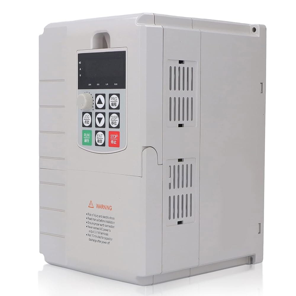 VFD 가변 주파수 드라이브, 단상 220V 입력에서 3상 380V 출력 7.5KW 45A, 스핀들 모터 속도 제어를 위한 인버터 컨버터 - 상품 이미지