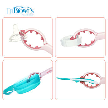 닥터브라운 이지그립 젖병집게 (Baby Bottle Tongs) 핑크/그린 - 상세 이미지 5