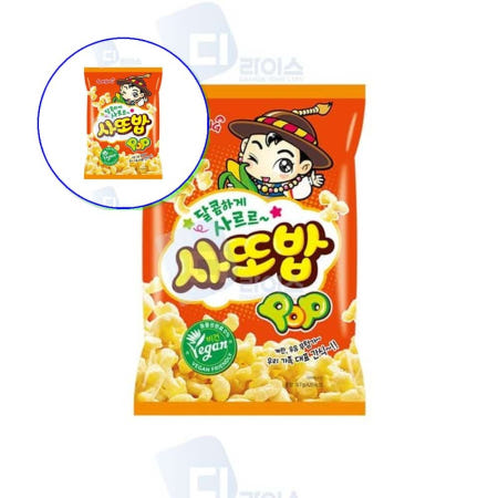 쌍문상회 지금 필요한 우유에타먹는과자 삼양 사또밥 67g 10봉 달달한스낵 간식