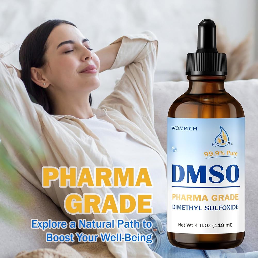 DMSO 리퀴드 99.9 퓨어 - 제약 등급 DSMO(디메틸 설폭사이드) 저취 및 고효능 드로퍼가 포함된 유리병 (4 fl oz) - 상세 이미지 3
