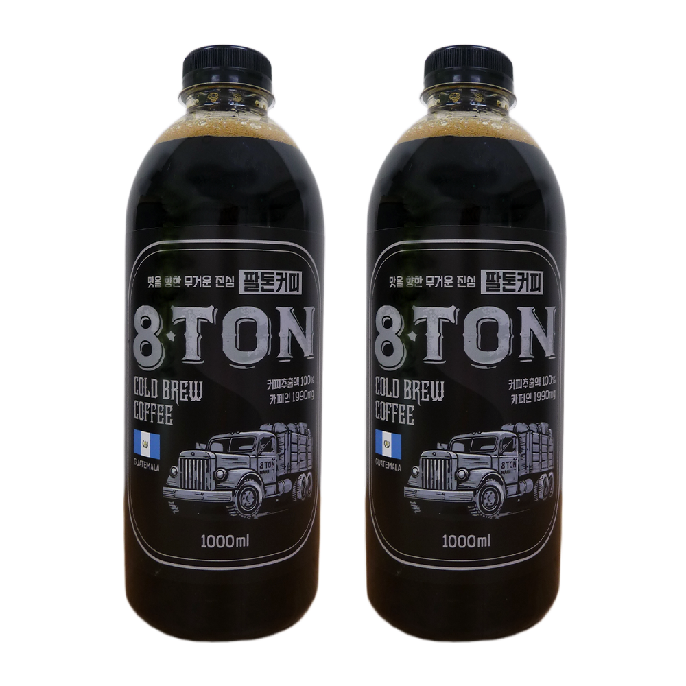 [팔톤커피] 과테말라 안티구아 싱글 콜드브루 더치커피 원액 1리터 1L, 2개 - 상품 이미지