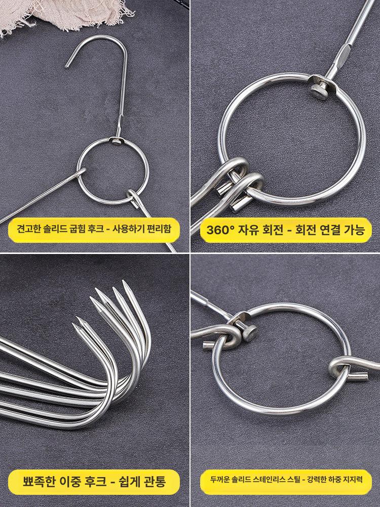 정육점 고기걸이 후크 S자 스테인레스 회전 갈고리 - 상세 이미지 3