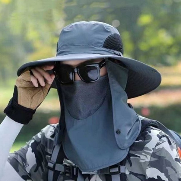 접이식 남녀 사파리 모자 와이드챙 남녀 넓은 챙 모자 탈부착 - 상품 이미지