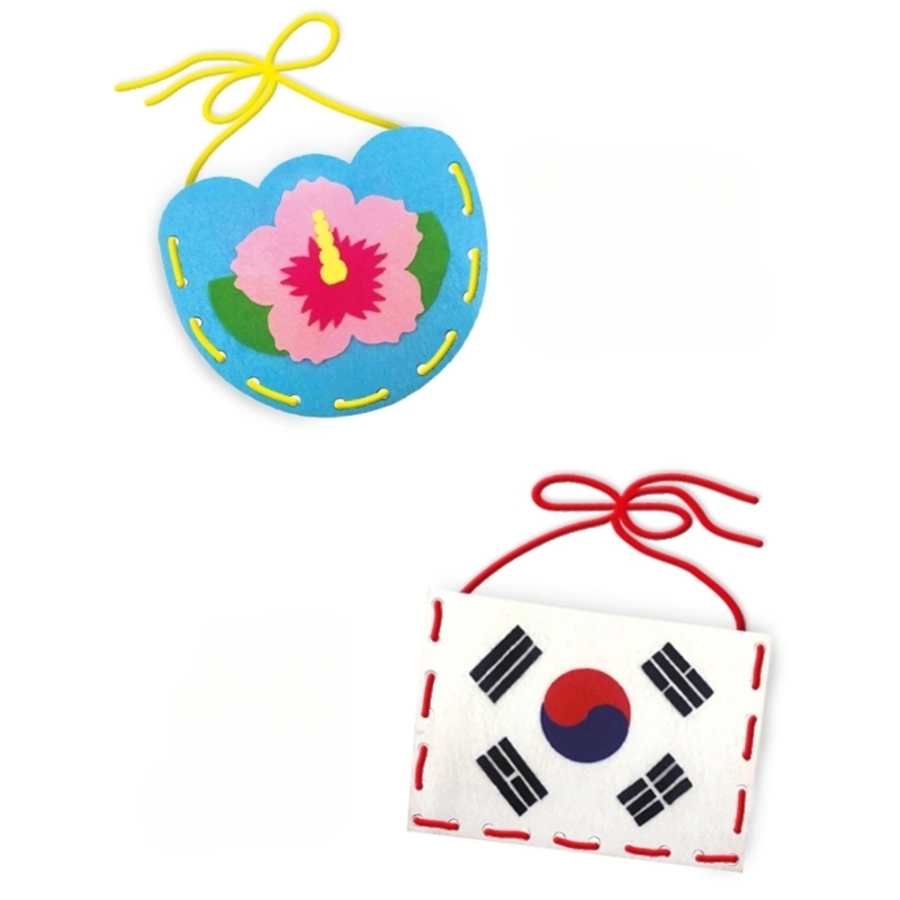 J2K 펠트 가방 만들기 우리나라 DIY키트 소근육 발달 펠트공예 취미 (2종 택1) - 상세 이미지 3