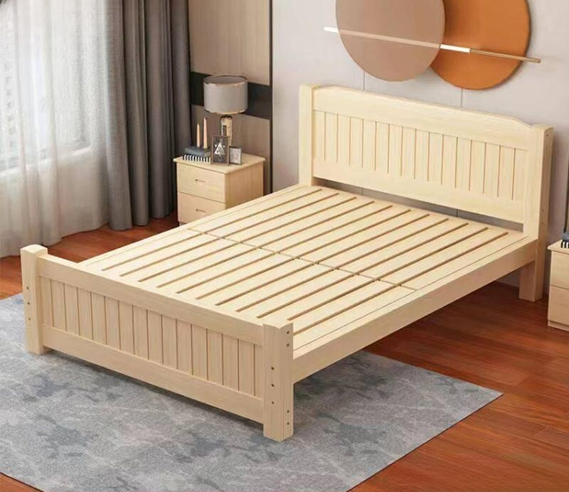편백나무 침대 조립식 서랍 원목 평상형 U형 1800mmx1900mm 프레임 구조 기타 가스 압력 구조 - 상품 이미지