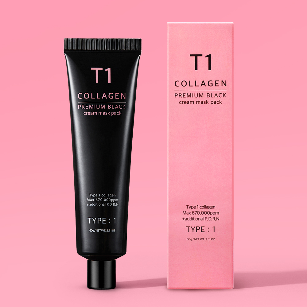 티원콜라겐 프리미엄 블랙 크림 마스크팩 60g - 상세 이미지 5