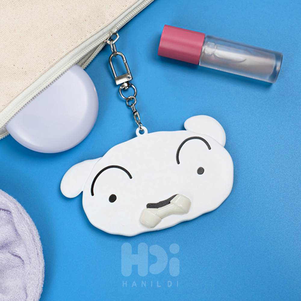 레토 흰둥이 키링 빗 거울 세트 - 상세 이미지 5