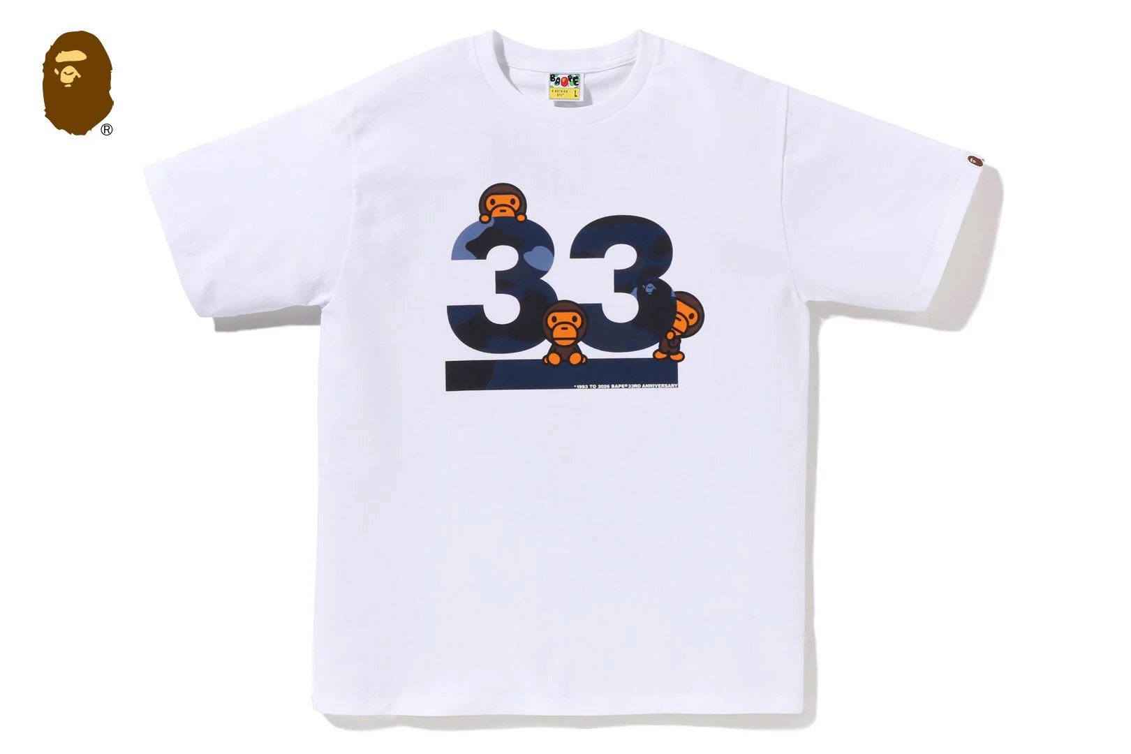 베이프 반팔티 A BATHING APE 33RD ANNIV. BABY MILO TEE 2M20-110-006 - 상세 이미지 3