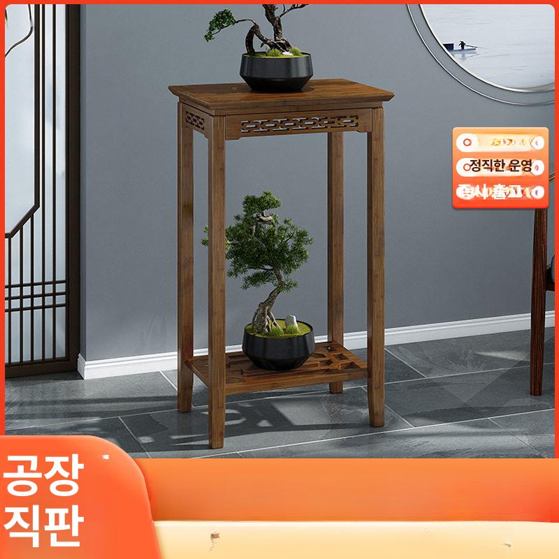 고급형 분재 선반 목재 75cm 화분대 브라운 75cm 중형 선반 - 상세 이미지 2