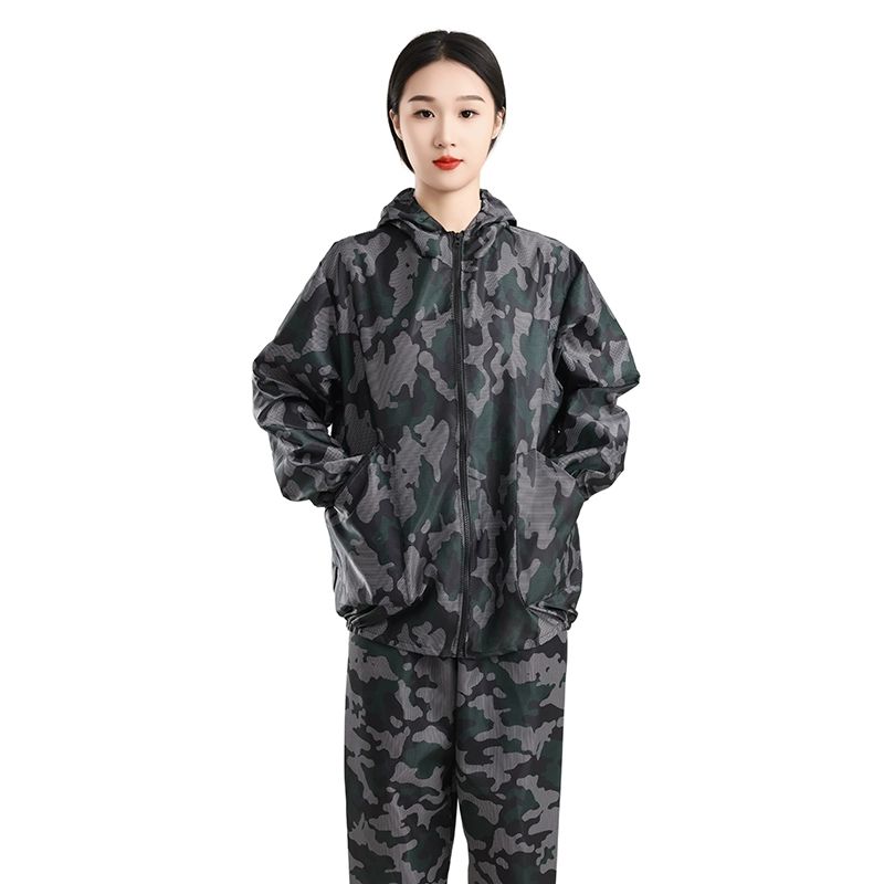 피스복 투피스 방수 작업복 스프레이 도장 사계절 방진 메쉬 카모플라주 없음 M - 상품 이미지