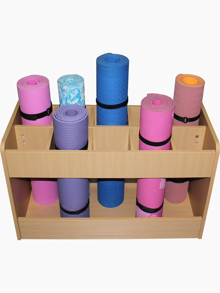 요가 매트 정리대 폼롤러 수납함 보관함 요가학원 필라테스 소형 칸 10 화이트 - 상품 이미지