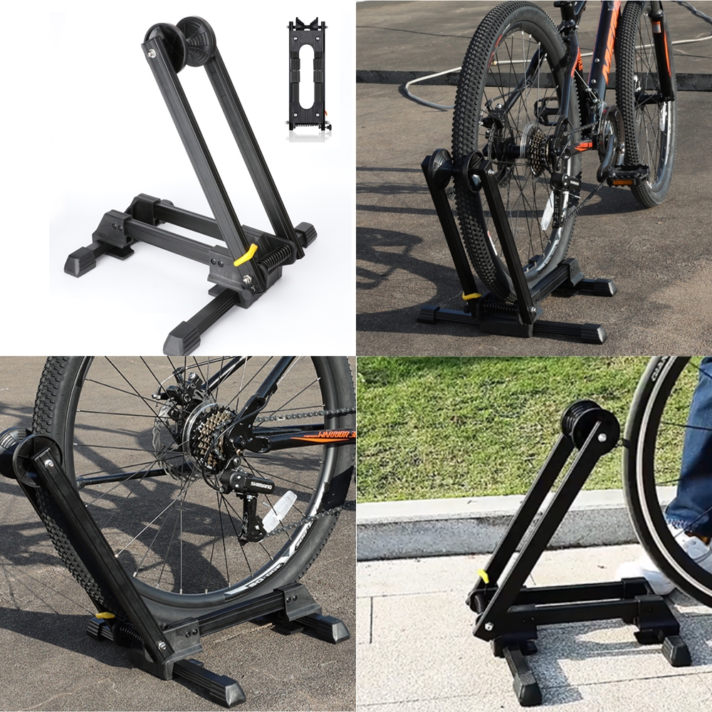 접이식 실내 자전거 로드 스탠드 거치대 받침대 보관대 고정대 베란다 복도 주차 랙 MTB - 상품 이미지