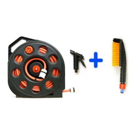 다용도분사기 휴대형 분사기세트 (15미터일체형 롤 호스)할인 PC-15