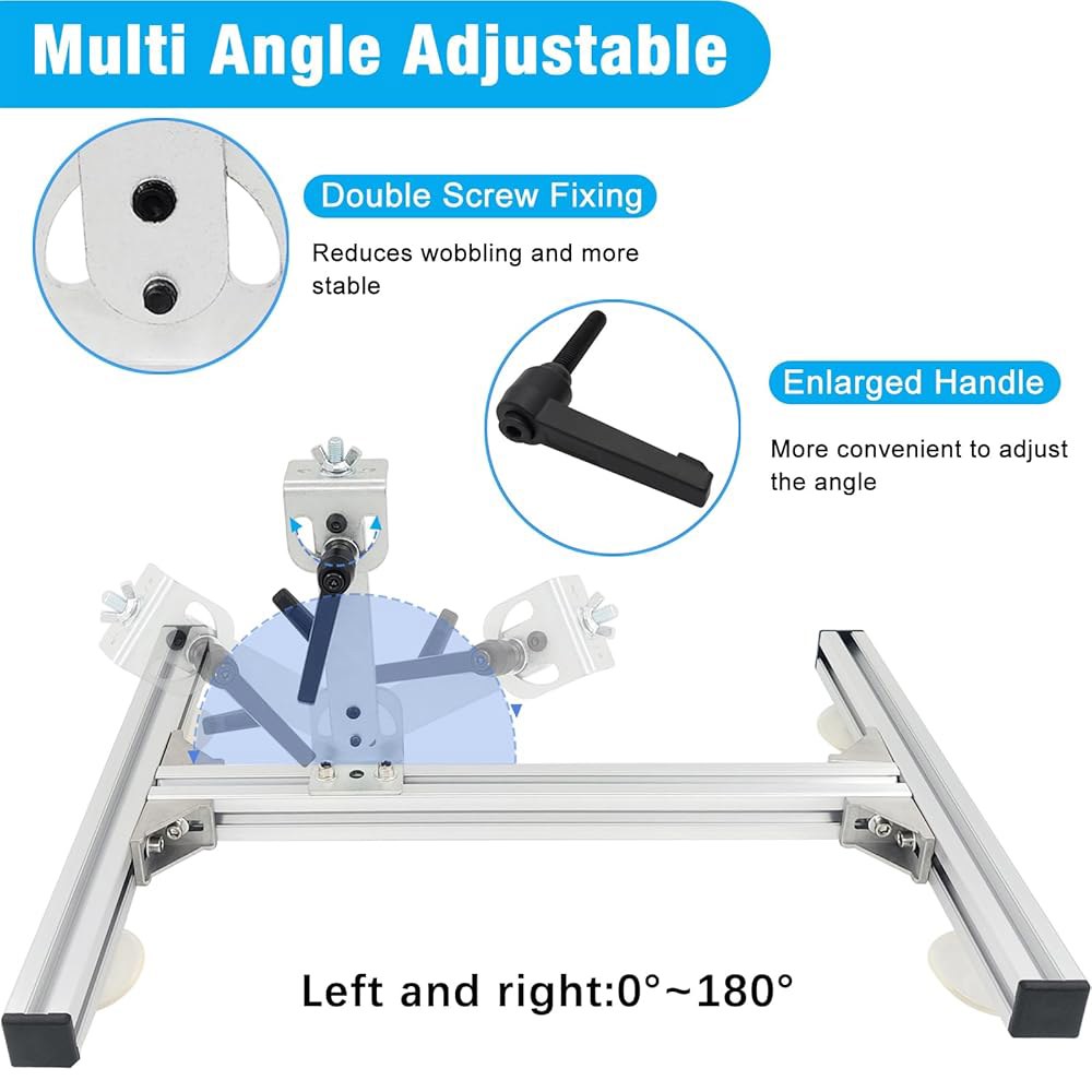 JQDML 왕복 사이클 선형 액추에이터 텔레스코픽 모터 24V 120rpm 고토크 40lbs 스트로크 1.18인치 6인치 조정 가능, 업그레이드된 스탠드, 흡입 컵, 속도 컨트롤러 - 상세 이미지 3