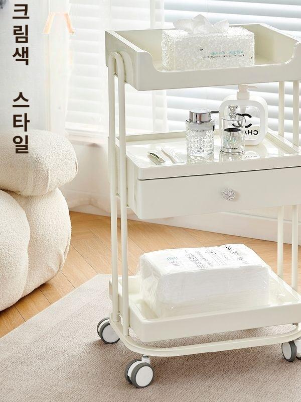 미용 트롤리 선반 웨건 병원 이동식 카트 뷰티샵 - 상세 이미지 3