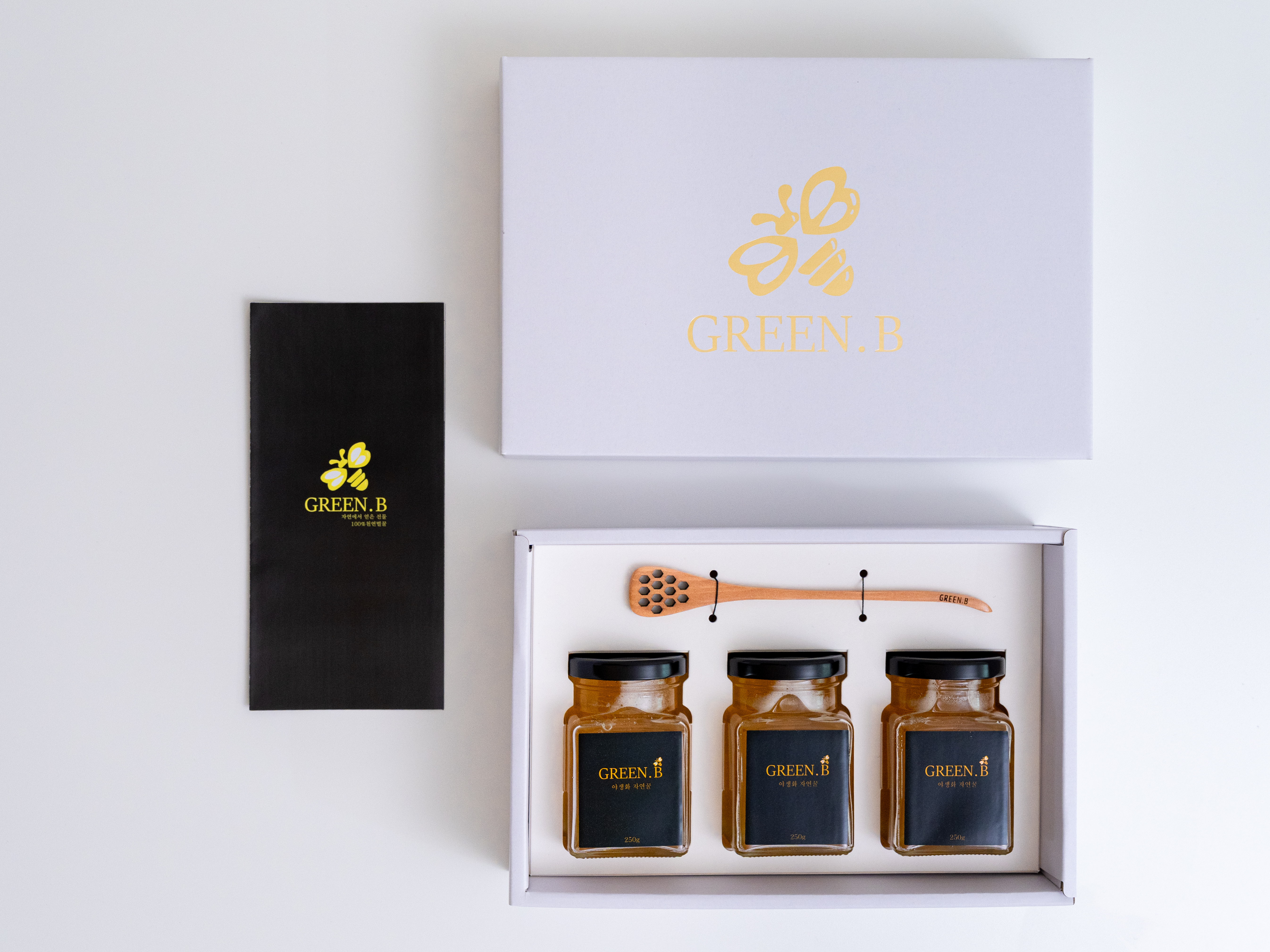 그린비 야생화 자연꿀 선물세트, 100%천연벌꿀 이미지 4