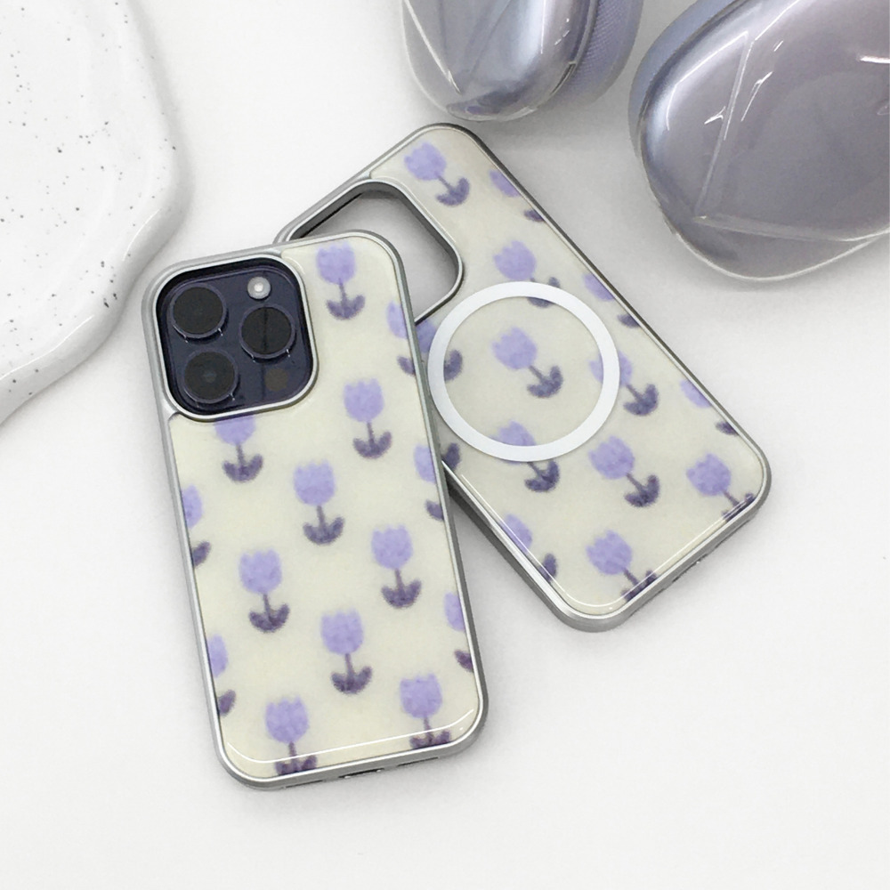 갤럭시 소프트 튤립 케이스 S26 S25 S24 S23 엣지 울트라 플러스 범퍼 에폭시 - 상세 이미지 4