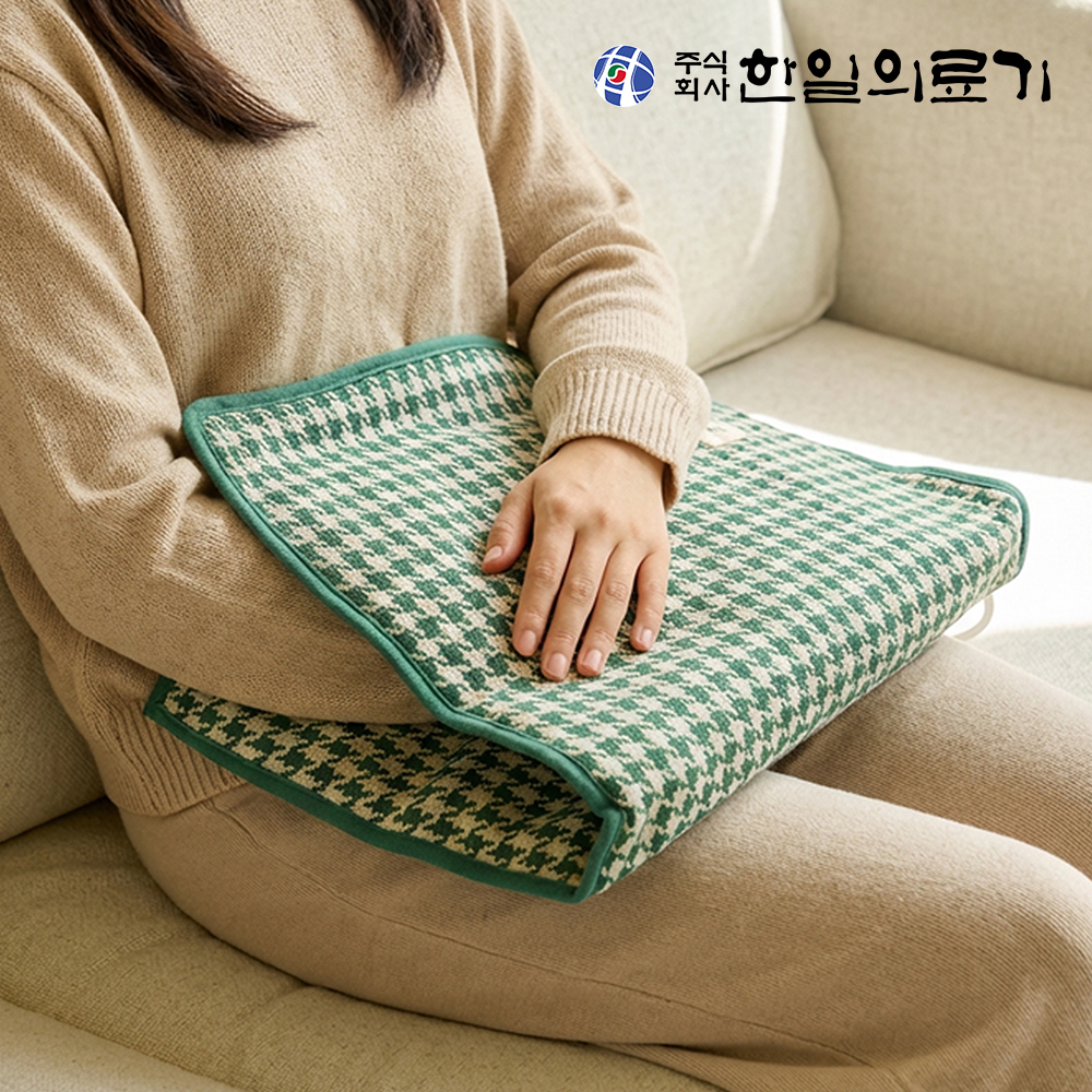 한일의료기 원적외선 전기 온열 찜질기 찜질팩 찜질매트 어깨 허리 목 배 무릎 스톤그레이R 상품 이미지