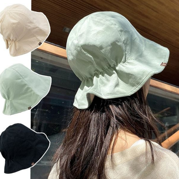 데일리버킷 여성 버킷 햇 심플 리버시블 모자 뒷밴딩 사계절 여름 - 상품 이미지