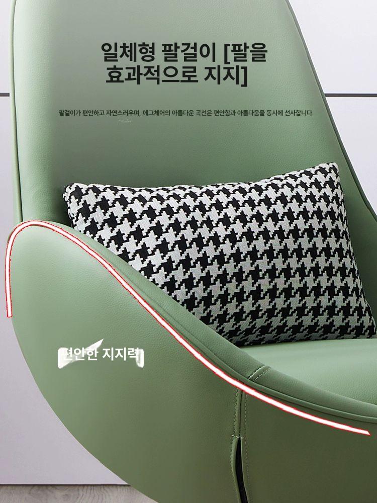 서재 안락의자 로비 1인소파 체어 호텔 회전 라운지 라텍스 모델 참고 소파 뉴 L-레벨 발받침 - 상세 이미지 3