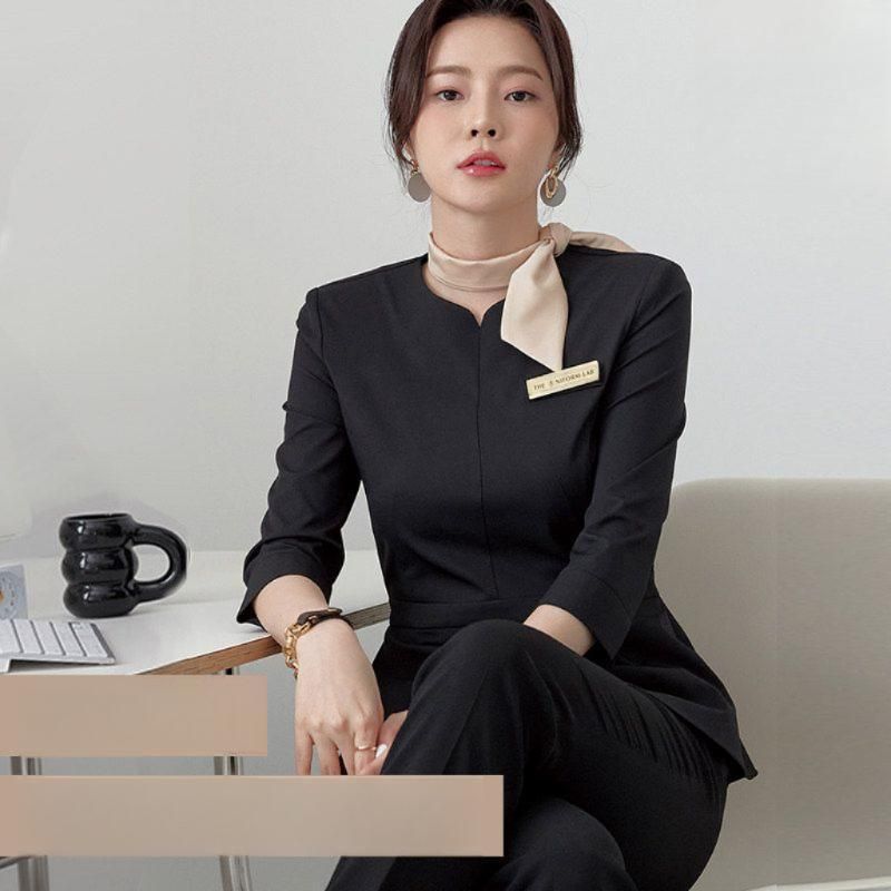 실장님 유니폼 오피스 근무복 팀장 에스테틱 실장 성형외과 정장 스커트 - 상품 이미지