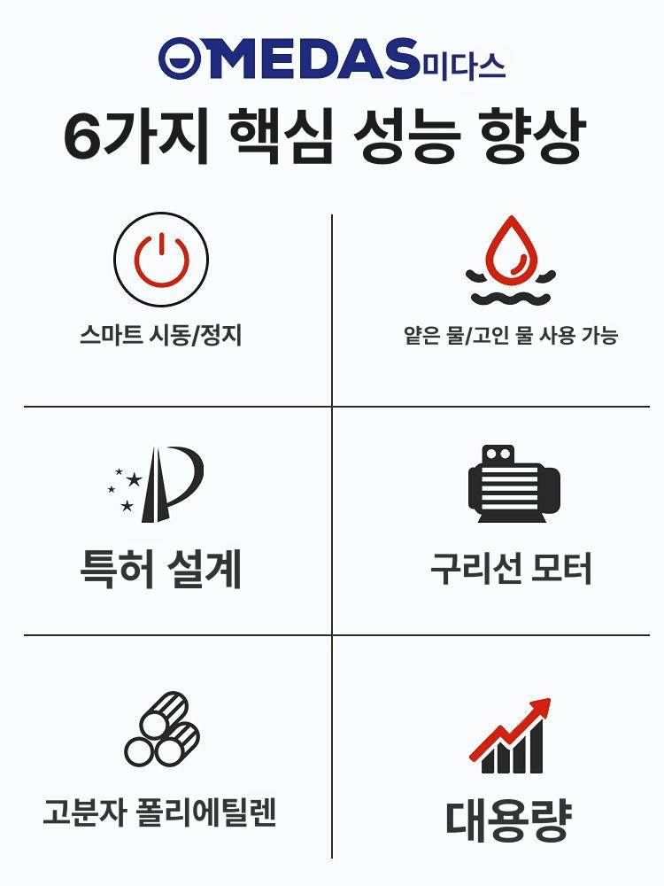 저수위 바닥 고인물 수중펌프 배수기 수중 없음 저흡입펌프 수영장 지하실 잠수 자동작동 이미지 6