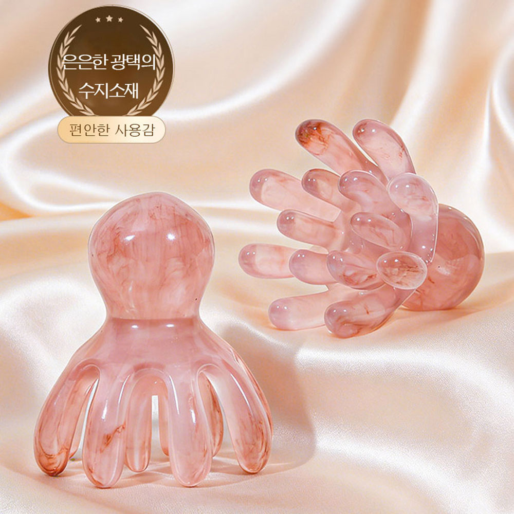 문어괄사 문어발 두피 바디 팔뚝 허벅지 종아리 괄사 마사지기 - 상세 이미지 5