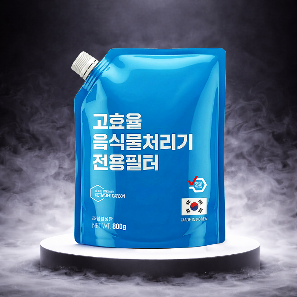 [호환] 음식물 처리기 활성탄 필터 리필용 악취 탈취필터 800g - 상세 이미지 2