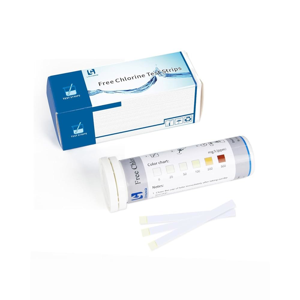 0-500ppm 염소 소독제 테스트 키트, 바이알당 100개의 스트립, 표백제 식품 서비스용 바, 호텔, 주방 용품, 푸드 트럭, 어린이집, 공장 0-500PPM - 상품 이미지