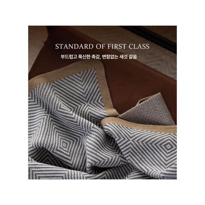 그레이 블랭킷 소파 낮잠이불 캠핑 담요 휴대용 그레이애프리콧 80x110cm - 상세 이미지 5
