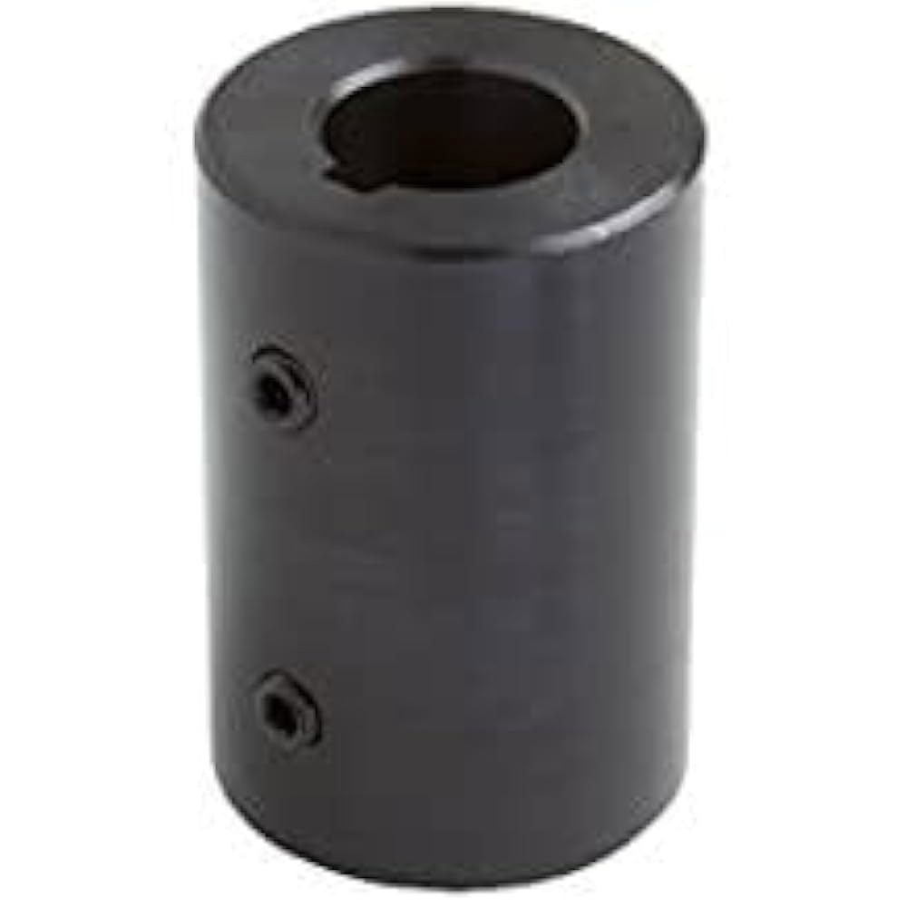 서밋 칼라 SCR-100-KW / 1PK 솔리드 리지드 커플링 u2013 1 ID, 폭 2인치, 길이 3인치, 검은색 산화물(키웨이 헤비 듀티 RC-100-KW 정밀 샤프트 커플러 - 상세 이미지 3