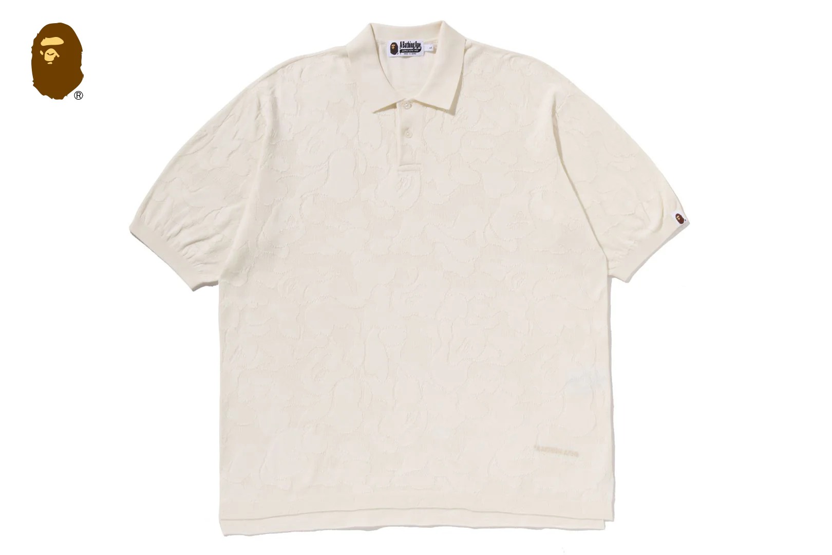 베이프 반팔티 SOLID CAMO JACQUARD RELAXED FIT POLO SHIRT 1M30-112-303 - 상세 이미지 2
