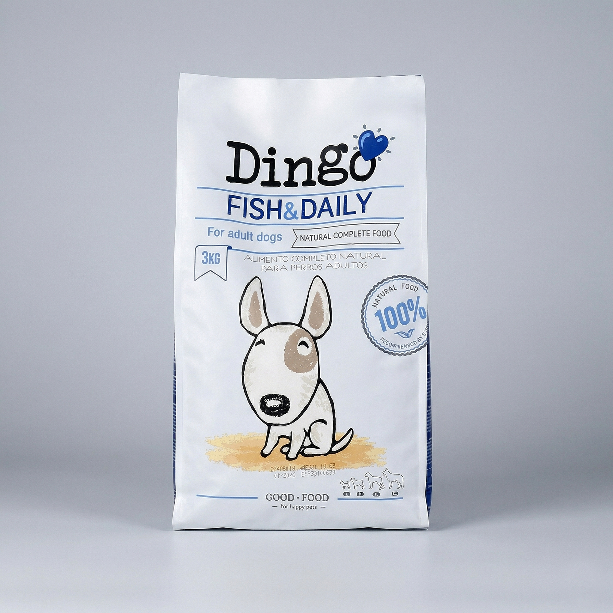 딩고 피쉬 3kg 강아지사료 하이포알러제닉 연어 저알러지 눈물 관절 홀리스틱사료 - 상세 이미지 2